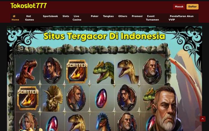Captură de ecran a tokoslot777.org