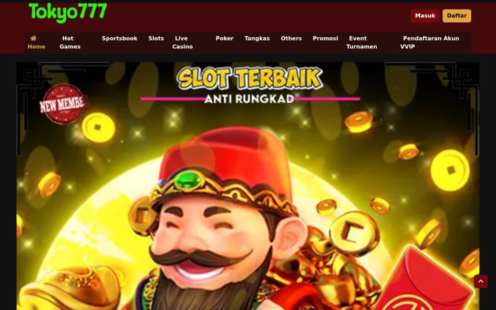 Screenshot of tokyo777slots.com