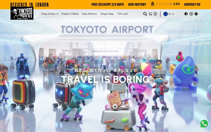 Screenshot of tokyoto-luggage.com