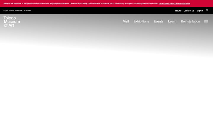 Screenshot of toledomuseum.org