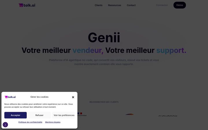 Screenshot of tolk.ai
