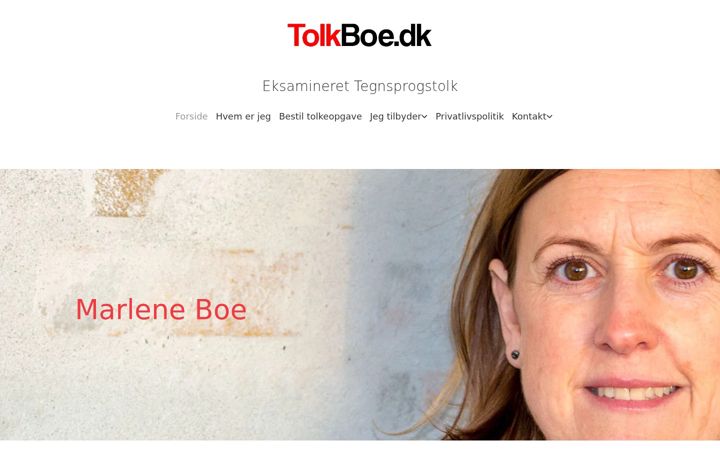 Skjámynd af tolkboe.dk