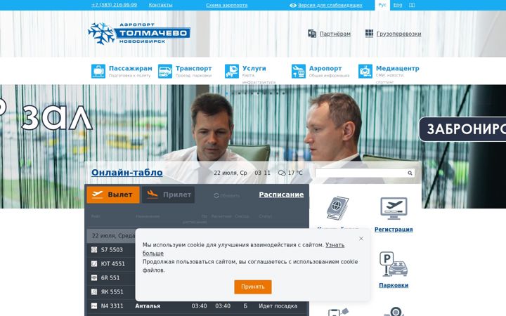 Screenshot of tolmachevo.ru