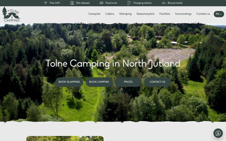 Screenshot di tolnecamping.com