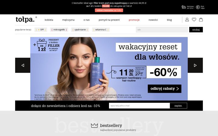 Screenshot of tolpa.pl