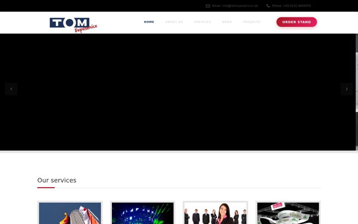 Ekrano kopija tomexposervice.de