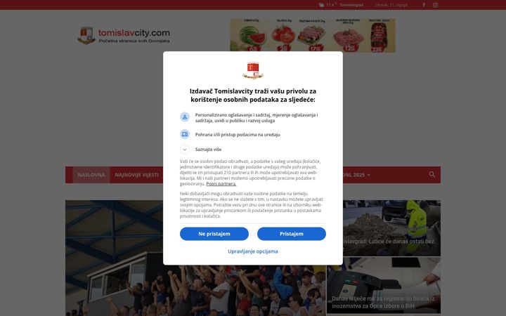 Zrzut ekranu tomislavcity.com