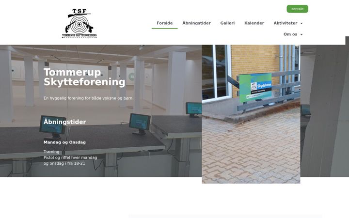 Ekrano kopija tommerup-skytte.dk