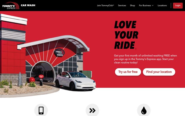 Screenshot of tommys-express.com