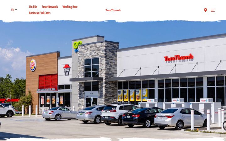 Snimka zaslona za tomthumbcstores.com