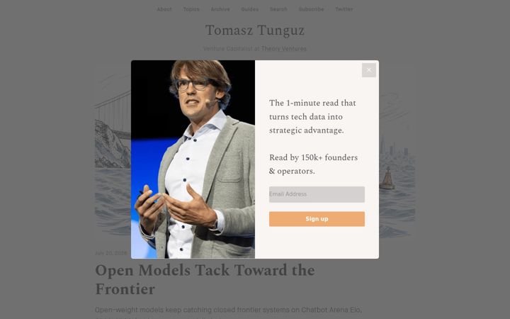 Screenshot of tomtunguz.com