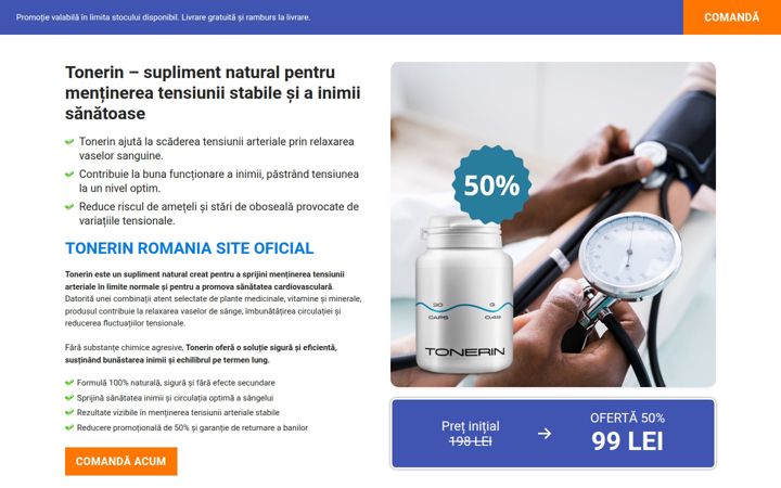 Ekraanipilt saidist tonerinromania.org