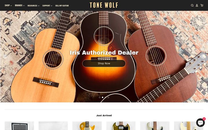 Screenshot of tonewolf.com