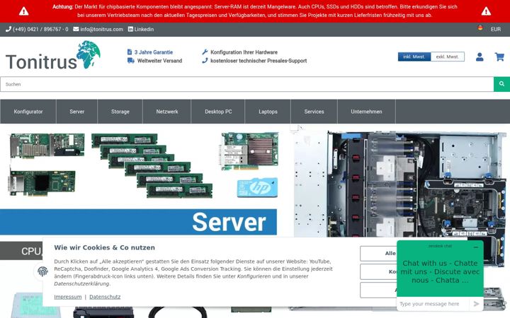 Screenshot of tonitrus.com