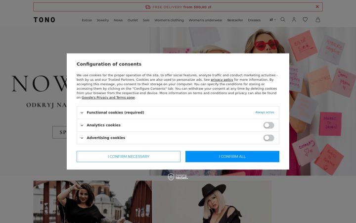 Screenshot of tono.pl