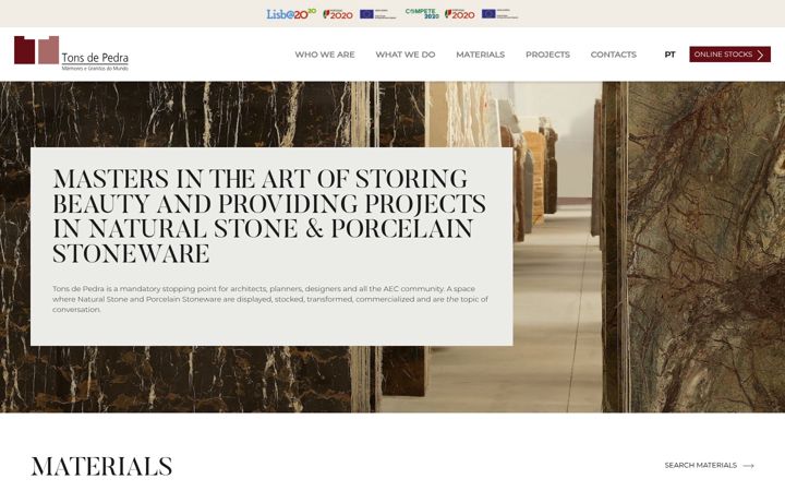 Screenshot of tonsdepedra.com