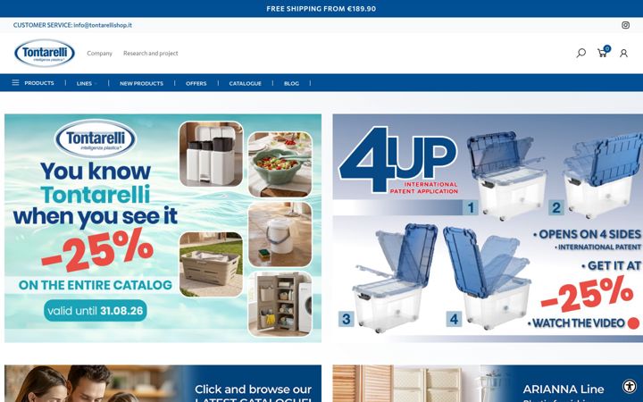Screenshot of tontarelli.shop