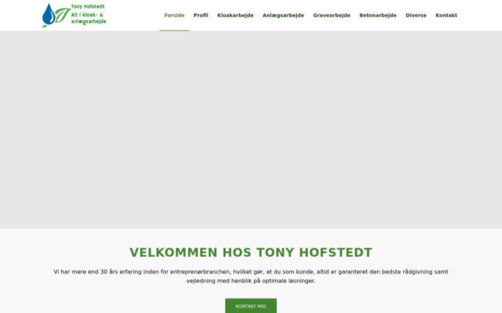 Screenshot of tony-hofstedt.dk