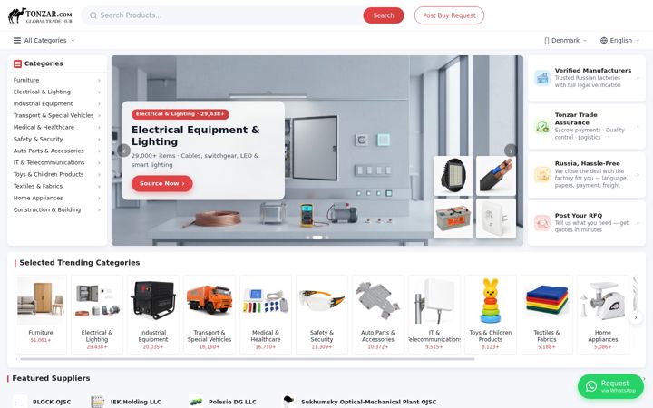 Screenshot of tonzar.com