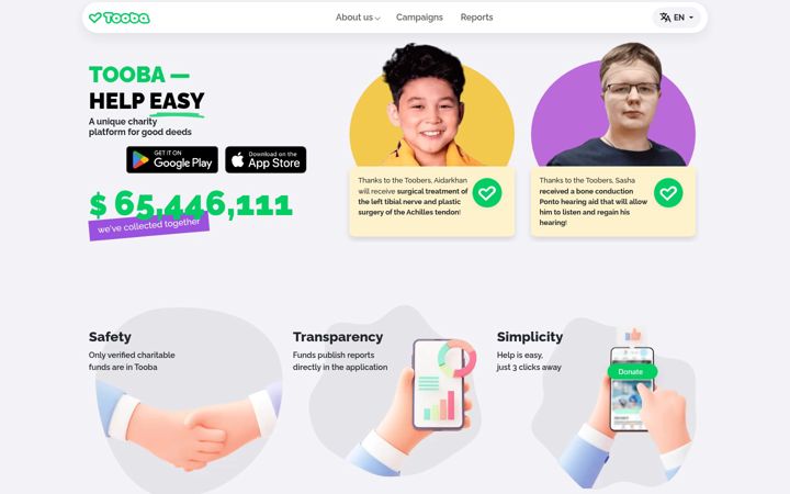 Screenshot of tooba.com