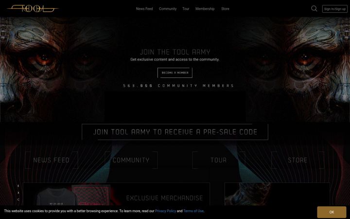 Screenshot of toolband.com