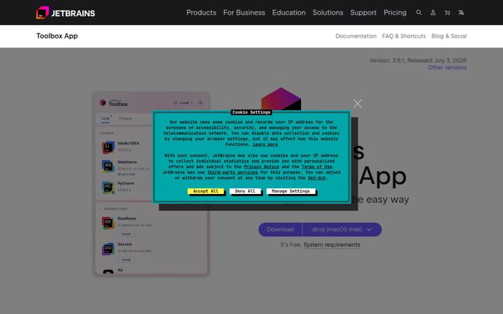 Екранна снимка на toolbox.app