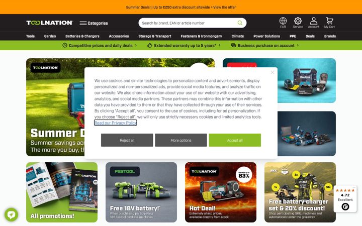 Screenshot of toolnation.com