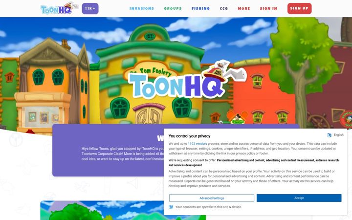 Zrzut ekranu toonhq.org