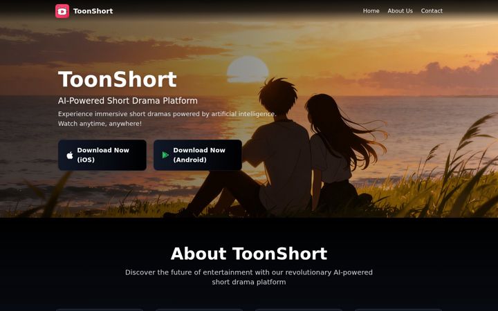 Screenshot of toonshort.com
