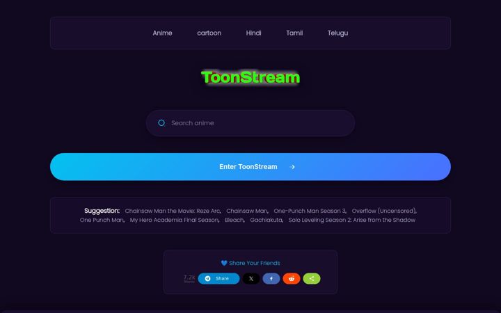 Screenshot of toonstream.dad
