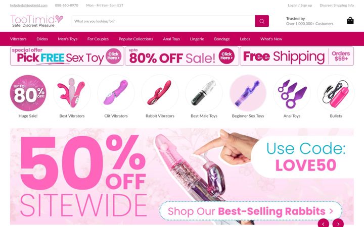 Screenshot of tootimid.com