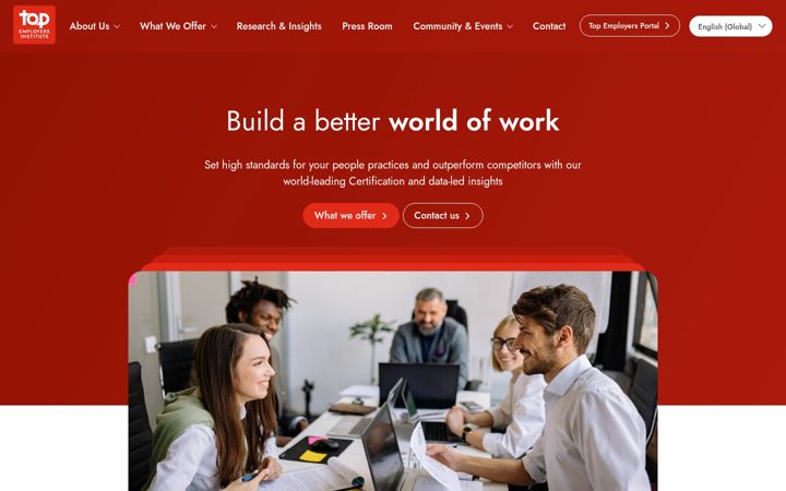 Screenshot of top-employers.com