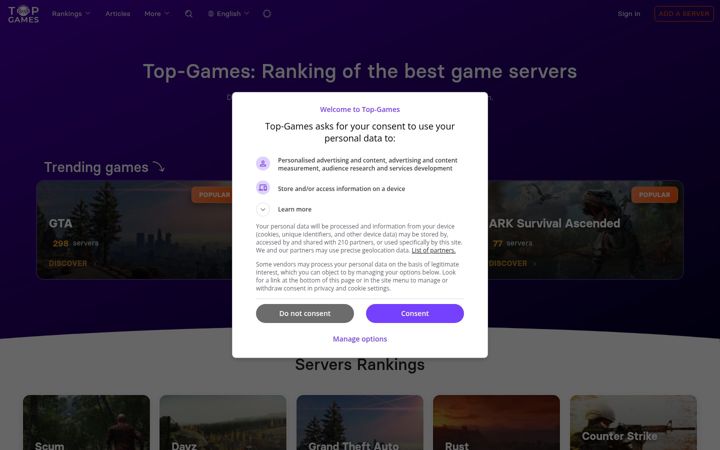 Screenshot ta' top-games.net