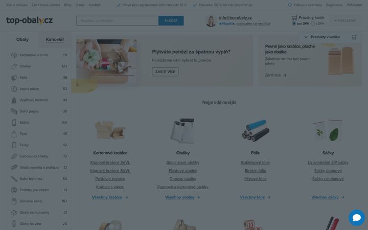 Screenshot von top-obaly.cz