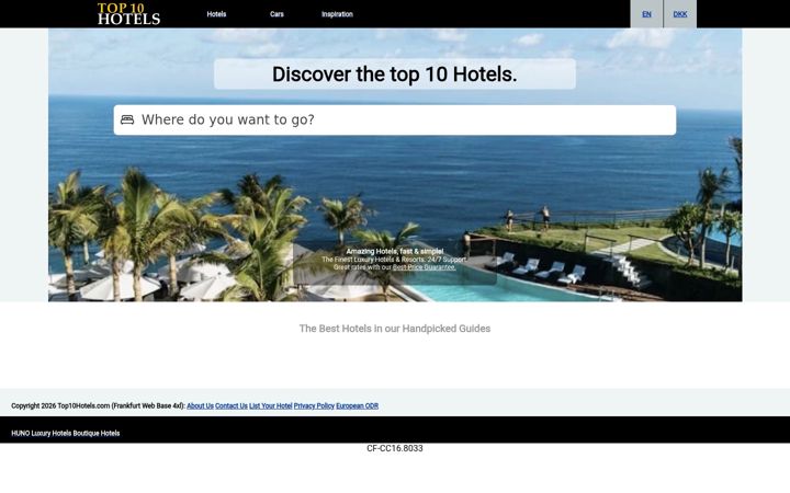 Screenshot of top10hotels.com