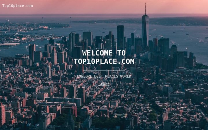 Captură de ecran a top10place.com
