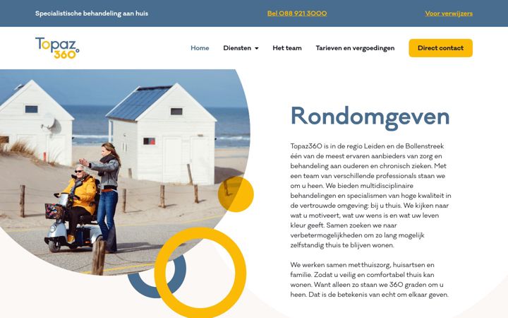 Ekraanipilt saidist topaz360.nl