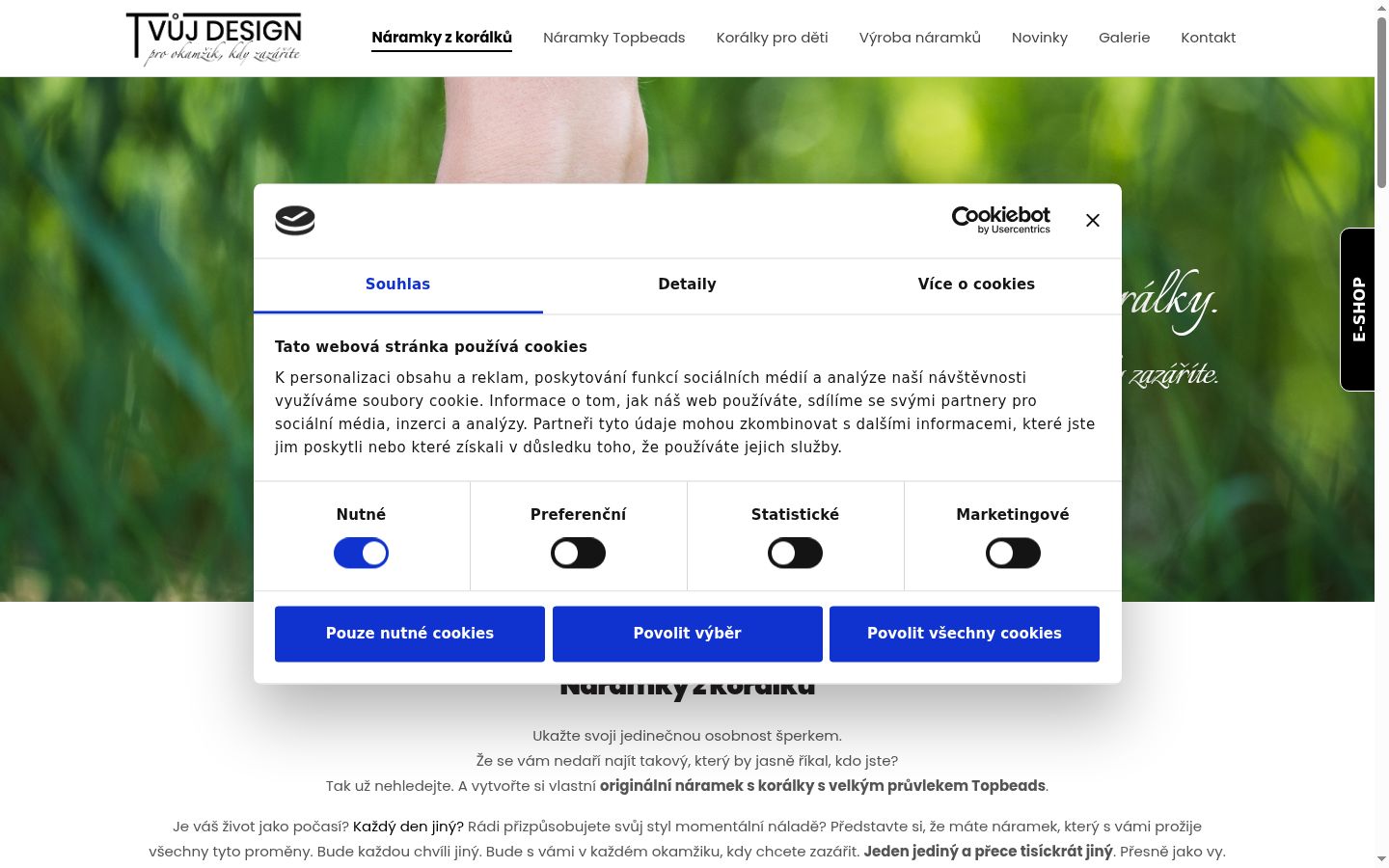 Screenshot des Einwilligungsbanners vor jeglicher Interaktion