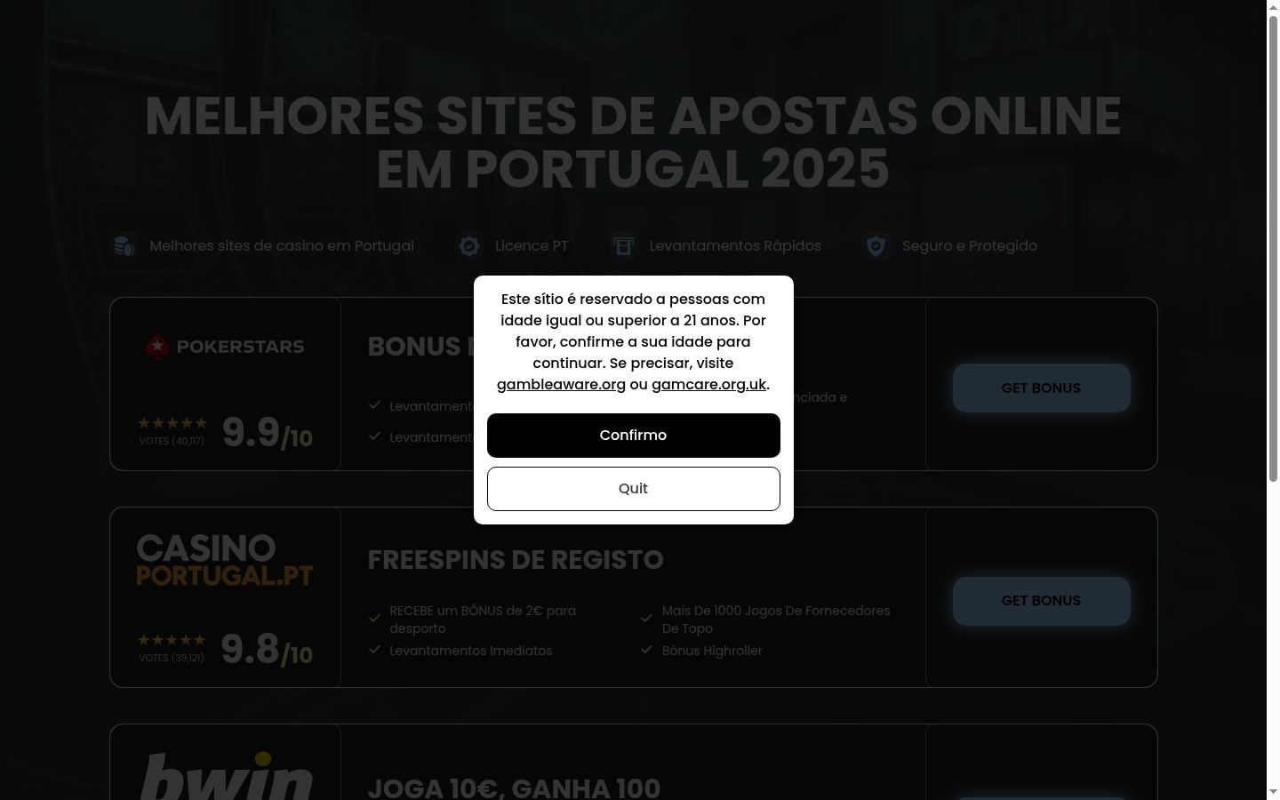 Sutikimo reklamjuostės, rodytos prieš bet kokią sąveiką, ekrano kopija