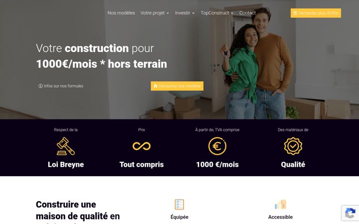 Екранна снимка на topconstruct.be