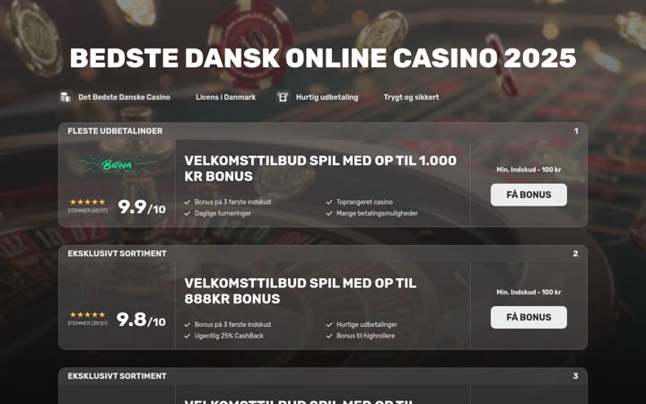 Screenshot του topdanishratedslotson.com