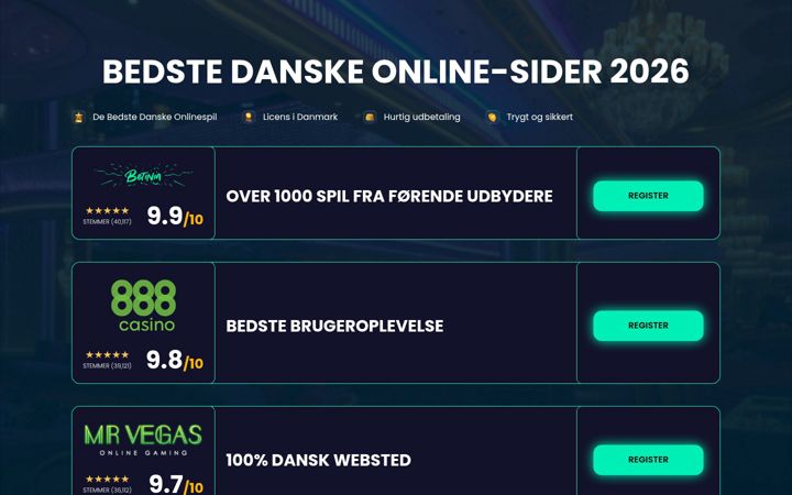 Screenshot di topdanmarkcasinoson.com