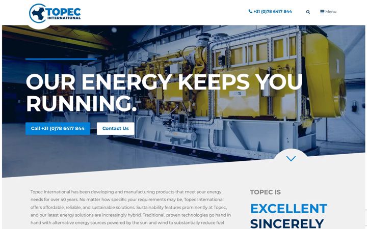 Screenshot of topec-international.com
