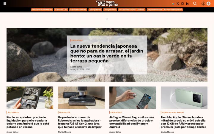 Screenshot of topesdegama.com