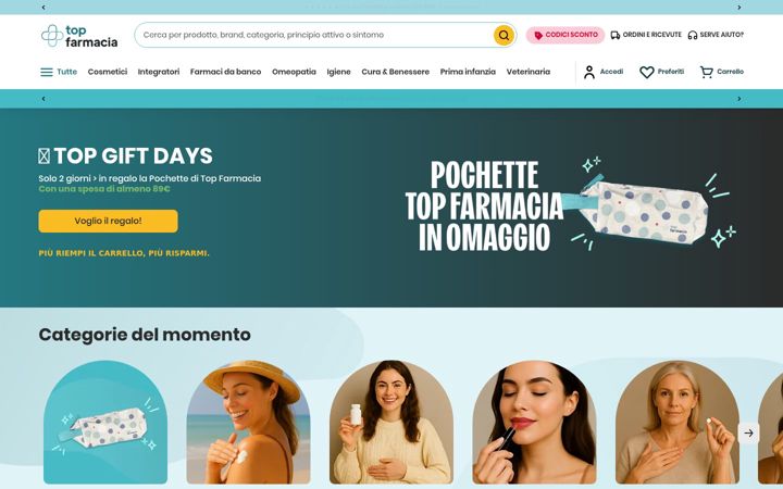 Screenshot of topfarmacia.it