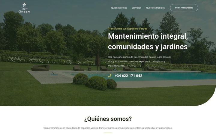 Screenshot of topgreen-solution.com