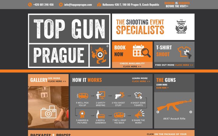 Skjermbilde av topgunprague.com