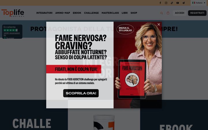 Screenshot of toplifeproject.com