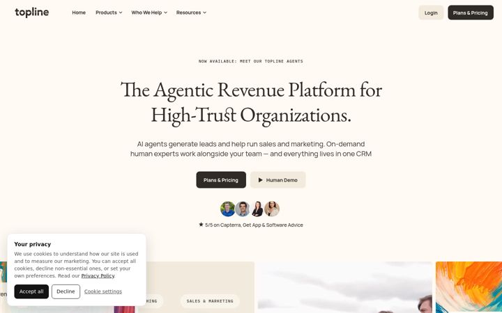 Screenshot of topline.com