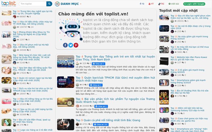 Snímek obrazovky toplist.vn